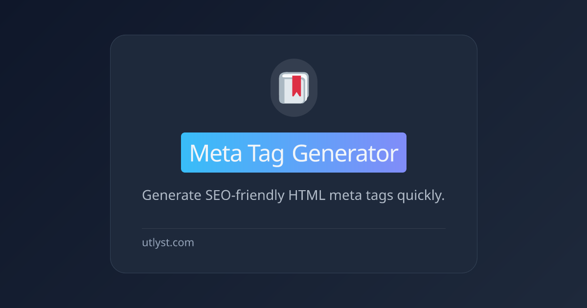 meta-tag-generator-utlyst-utlyst